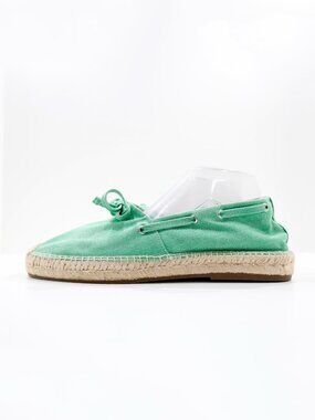 POLO by Ralph Lauren Green Canvas Flat Espadrilles - Women's 11 NWOB